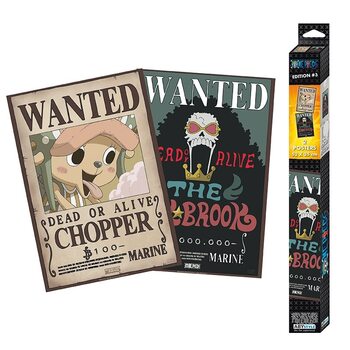 Set regalo One Piece - Wanted Brook & Chopper
