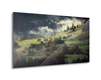 Glasbilder Alpine Morning