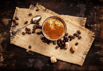 Glasbilder  Hot Coffee