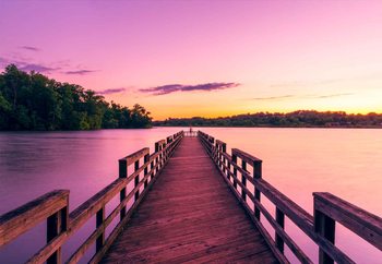 Glasbilder Purple Pier