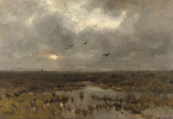 Glasbilder  The Marsh, Anton Mauve