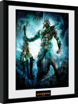 Ingelijste poster God of War - Poseidon