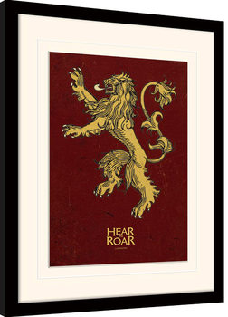 Oprawiony plakat Gra o tron - Lannister