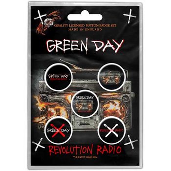 Κονκάρδες πακέτο  GREEN DAY - REVOLUTION RADIO