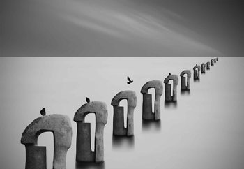 Γυάλινη τέχνη Grey Seas