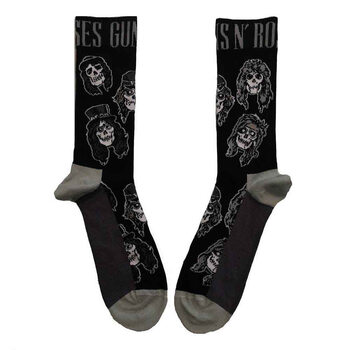 Chaussettes et collants Guns N Roses - Skulls Band Monochrome