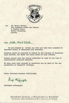 Obraz na plátně Harry Potter - Acceptance Letter