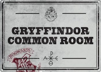 Μεταλλική πινακίδα  Harry Potter - Common Room