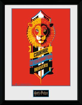 Rámovaný plakát Harry Potter - Courage