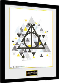 Rámovaný plakát Harry Potter - Deathly Pixels