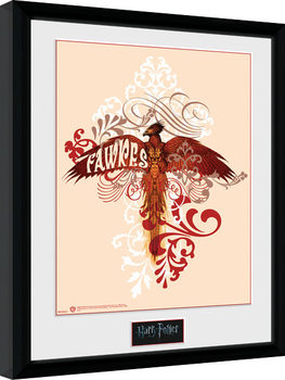 Ingelijste poster Harry Potter - Fawkes