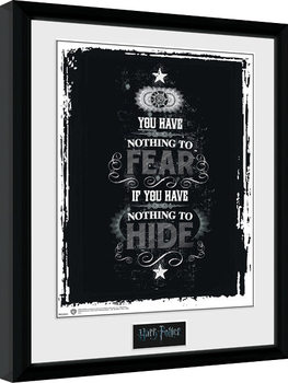Ingelijste poster Harry Potter - Fear