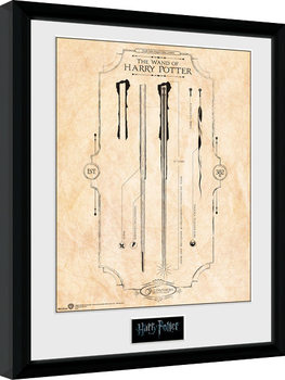 Ingelijste poster Harry Potter - Harrys Wand