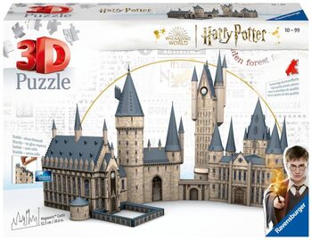 Slagalice Harry Potter: Hogwarts Castle - Great Hall and Astronomy Tower 2-in-1