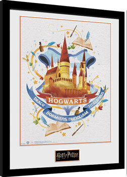 Rámovaný plakát Harry Potter - Hogwarts Paint