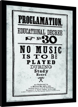 Poster enmarcado Harry Potter - Proclamation