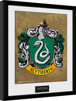 Ingelijste poster Harry Potter - Slytherin