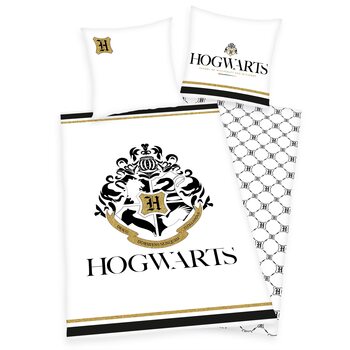 Bed sheets Harry Potter - White & Gold