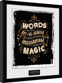 Ingelijste poster Harry Potter - Words