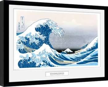 Πλαισιωμένη αφίσα  Hokusai - Great Wave