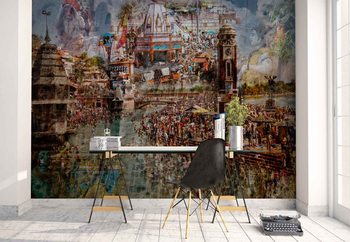 Ταπετσαρία τοιχογραφία  Holy India