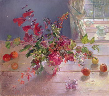 Obraz na plátně Honeysuckle and Berries, 1993