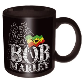 Hrnček  Bob Marley – Distressed Logo Black