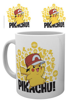 Hrnek Pokemon - Ash Hat - Pikachu