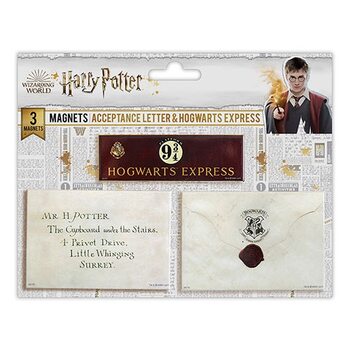 Mágnes Harry Potter - Letters - Platform 9 3/4 3 pcs