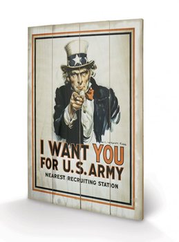 Bild auf Holz I Want You - Uncle Sam