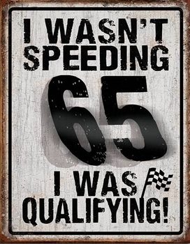 I Wasn't Speeding Metalen Wandplaat