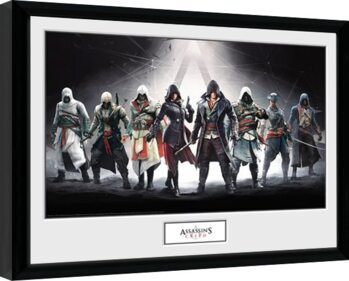 Ingelijste poster Assassins Creed - Characters