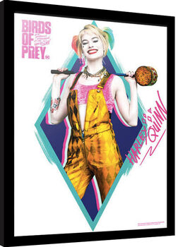 Ingelijste poster Birds of Prey - Harley Quinn