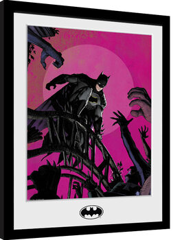 Ingelijste poster DC Comics - Batman Arkham