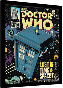 Ingelijste poster Doctor Who - Lost In Time And Space