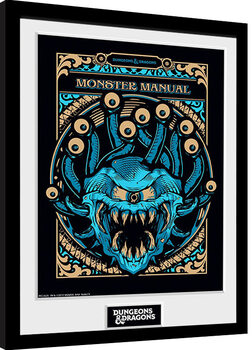 Ingelijste poster Dungeons & Dragons - Monster Manual