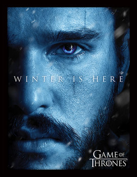  Game of Thrones - Winter is Here - Jon Ingelijste poster