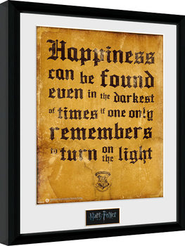 Ingelijste poster Harry Potter - Happiness Can Be