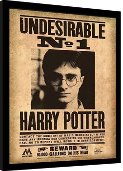 Ingelijste poster Harry Potter - Undesirable No. 1