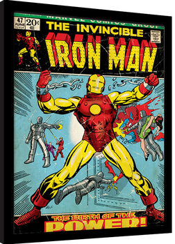 Ingelijste poster Iron Man - Birth Of Power