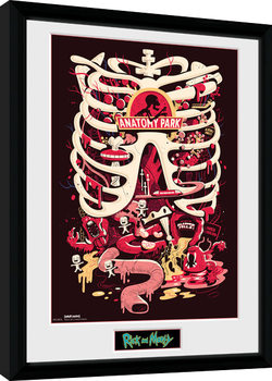 Ingelijste poster Rick and Morty - Anatomy Park