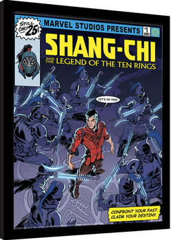 Ingelijste poster Shang Chi and Legend of the Ten Rings - Comic Cover