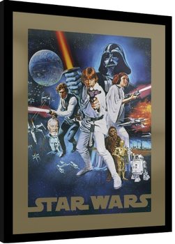Ingelijste poster Star Wars - A New Hope