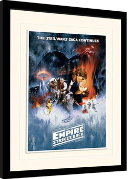Ingelijste poster Star Wars: Empire Strikes Back - One Sheet