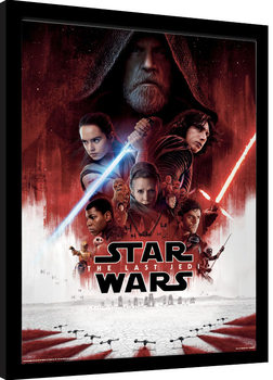 Ingelijste poster Star Wars The Last Jedi - One Sheet