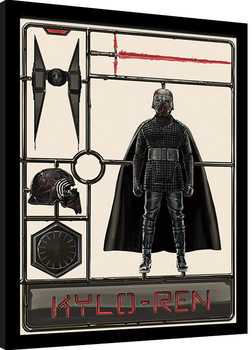 Ingelijste poster Star Wars: The Rise of Skywalker - Kylo Ren Model
