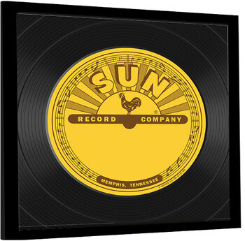 Ingelijste poster Sun Record Company - Vinyl