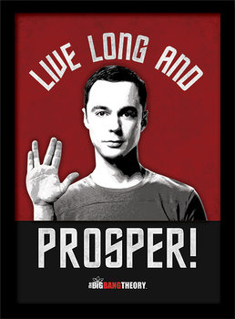  The Big Bang Theory - Live Long and Prosper Ingelijste poster