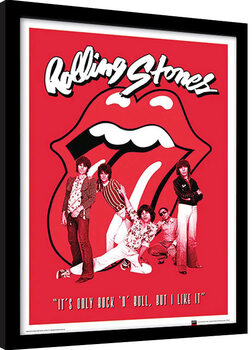 Ingelijste poster The Rolling Stones - It‘s Only Rock N Roll