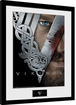 Ingelijste poster Vikings - Keyart
